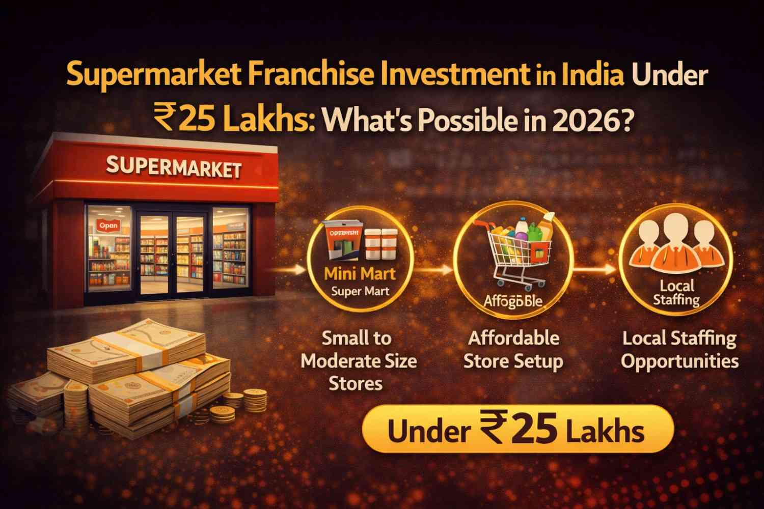 Supermarket Franchise Investment in India Under ₹25 Lakhs: What's Possible in 2026?