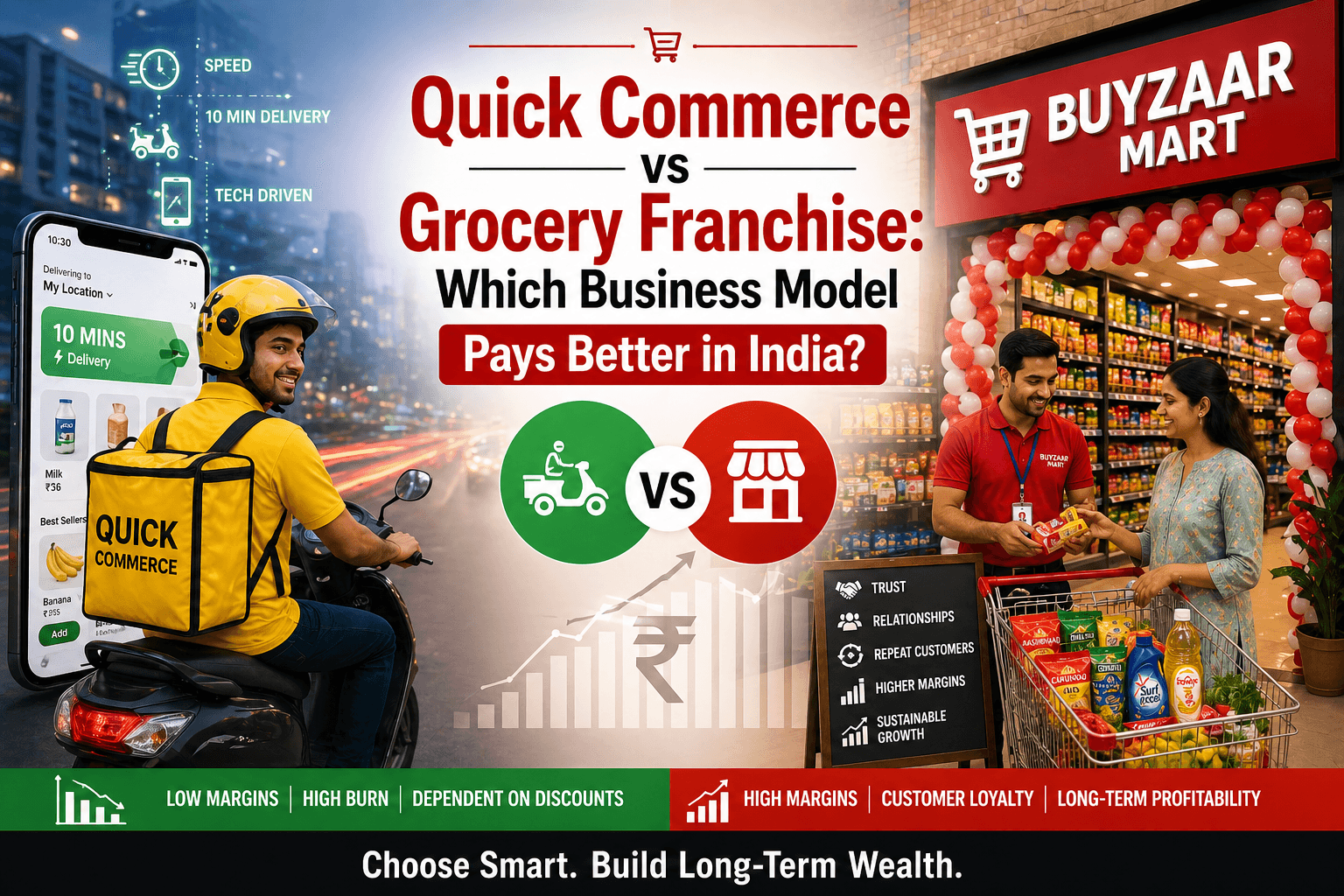 Quick Commerce vs Grocery Franchise: Which Business Model Pays Better in India?