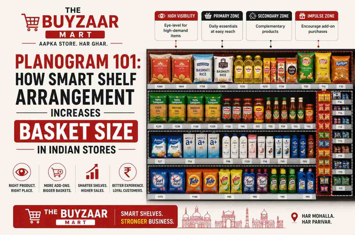 Planogram 101: How Smart Shelf Arrangement Increases Basket Size in Indian Grocery Stores (2026)