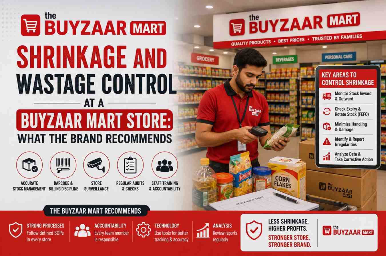 Shrinkage and Wastage Control at a Buyzaar Mart Store: What the Brand Recommends (2026)