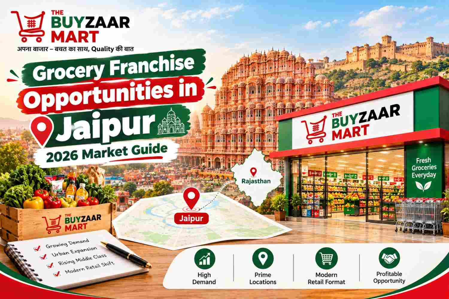 Grocery Franchise Opportunities in Jaipur: 2026 Market Guide