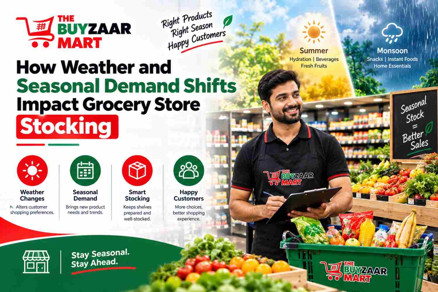 How Weather & Seasonal Demand Shifts Impact Grocery Store Stocking