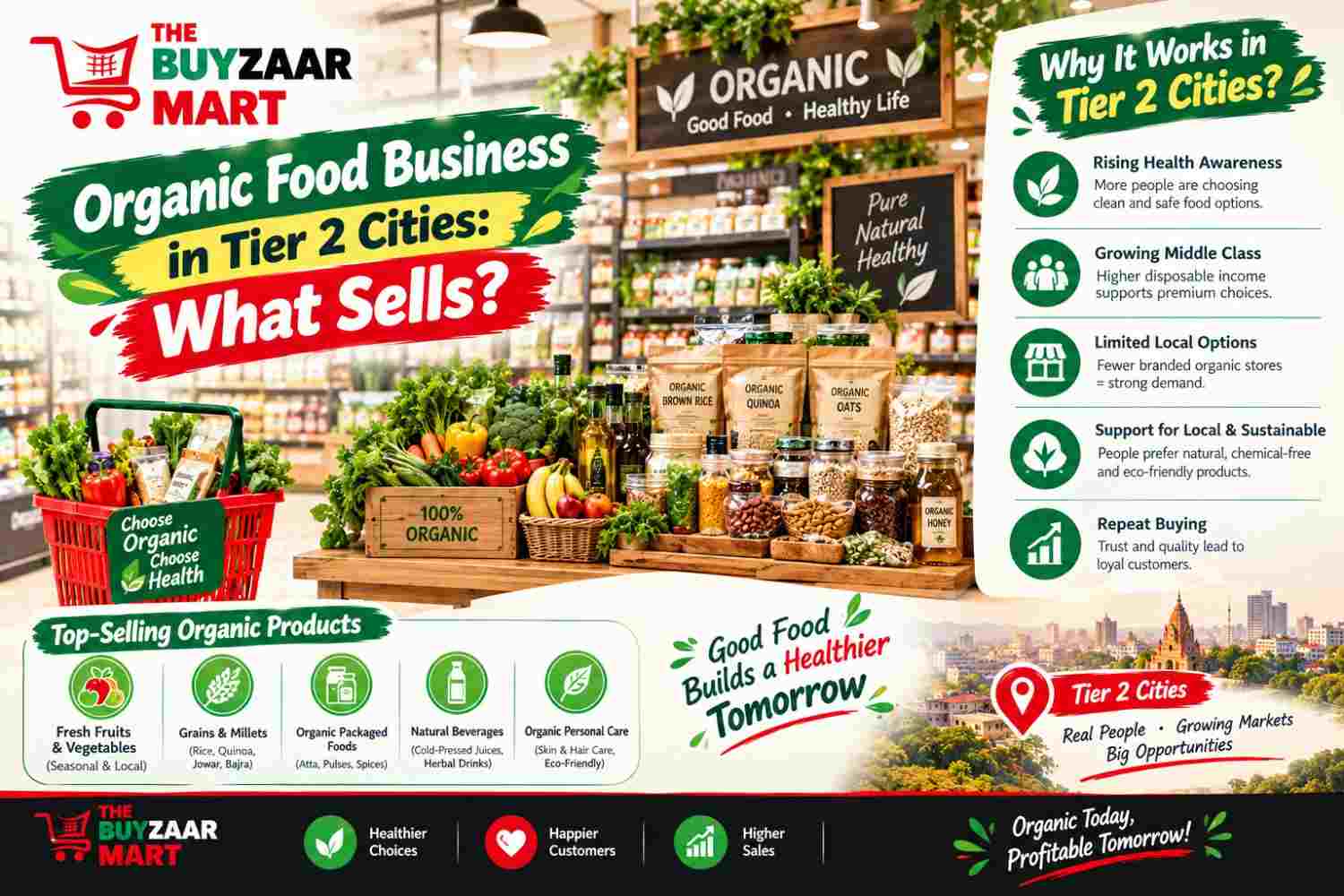 Organic Food Business in Tier-2 Cities: What Actually Sells
